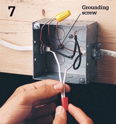 metal box grounding screws|wiring outlet metal box.